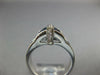 4.66CT DIAMOND &AAA SAPPHIRE 18K WHITE GOLD PRINCESS &ROUND INVISIBLE CROWN RING