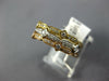 ESTATE .30CT DIAMOND 18KT TRI COLOR GOLD 3D FILIGREE MILGRAIN STACKABLE FUN RING