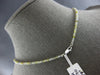 ESTATE 25.10CT MULTI COLOR DIAMOND 18KT WHITE GOLD 3D BY THE YARD FUN NECKLACE