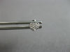 ESTATE SMALL .07CT DIAMOND 14KT WHITE GOLD 3D PAVE HEART LOVE STUD EARRINGS