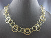 ESTATE 14KT YELLOW GOLD 3D MULTI CIRCULAR DOUBLE STRAND FUN LOVE NECKLACE #27921