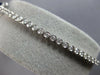LONG 1.41CT DIAMOND AAA SAPPHIRE 18KT WHITE GOLD PEAR SHAPE HALO TENNIS BRACELET