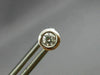 ESTATE .30CT DIAMOND 14KT WHITE GOLD CLASSIC SOLITAIRE BEZEL STUD EARRINGS 25792