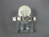 .50CT DIAMOND 14K WHITE GOLD 3D CLASSIC 5 STONE 4 PRONG WEDDING ANNIVERSARY RING