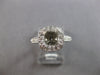 WIDE 1.35CT DIAMOND 14KT WHITE GOLD FILIGREE SEMI MOUNT ENGAGEMENT RING #28147