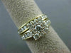 LARGE 1.54CT ROUND DIAMOND & AAA SAPPHIRE 14K YELLOW GOLD 3D ENGAGEMENT RING SET