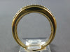 WIDE 1.99CT DIAMOND & AAA SAPPHIRE 18KT YELLOW GOLD MULTI ROW ANNIVERSARY RING