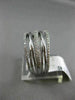 ESTATE .56CT ROUND DIAMOND 14KT WHITE GOLD 3D MULTI ROW CRISS CROSS LOVE RING