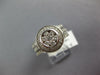 LARGE 1.53CT DIAMOND 14KT 2 TONE GOLD 3D HALO BEZEL ENGAGEMENT WEDDING RING SET