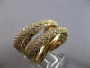EXTRA LARGE 2.18CT DIAMOND 14KT YELLOW GOLD 3D MULTI ROW CRISS CROSS RING #28181