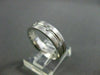 ESTATE WIDE .27CT DIAMOND 14K WHITE GOLD ETOILE ANNIVERSARY ETERNITY RING #15192