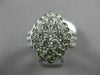 ESTATE LARGE 1.50CT DIAMOND 14KT WHITE GOLD 3D FILIGREE MARQUISE CLUSTER RING FG