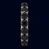 ESTATE 5.27CT BLACK DIAMOND 14KT ROSE GOLD SHARED PRONG WEDDING ANNIVERSARY RING