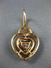 LARGE 2.13CT WHITE & PINK DIAMOND 18K ROSE GOLD HEART SOLITAIRE HANGING EARRINGS