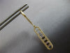LONG .55CT DIAMOND 14KT YELLOW GOLD ROUND & BAGUETTE ELONGATED OVAL FUN EARRINGS