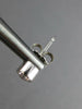 ESTATE .50CT DIAMOND 14K WHITE GOLD CLASSIC SOLITAIRE BEZEL STUD EARRINGS #19008
