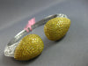 EXTRA LARGE 7.26CT WHITE & YELLOW DIAMOND 18KT WHITE GOLD CUFF BANGLE BRACELET