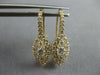 .66CT DIAMOND 14KT YELLOW GOLD 3D MARQUISE SHAPE HALO LEVERBACK HANGING EARRINGS