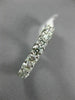 ESTATE 3.5CT DIAMOND 14K WHITE GOLD 3D SHARED PRONG ETERNITY WEDDING RING 21838