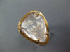 LARGE 12.42CT DIAMOND & AAA PINK QUARTZ 14KT ROSE GOLD 3D TRILLION CUT FUN RING