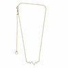 ESTATE .24CT DIAMOND 14KT YELLOW GOLD 3D CLASSIC ZIG ZAG LIGHTNING FUN NECKLACE