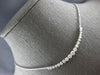 LARGE & LONG 1.15CT DIAMOND 14KT WHITE GOLD 3D GRADUATING V SHAPE BAR NECKLACE