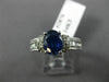 ESTATE 2.24CT DIAMOND & SAPPHIRE 14KT WHITE GOLD FILIGREE ENGAGEMENT RING #2876