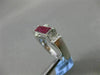 ESTATE 1.82CT DIAMOND & AAA RUBY 18KT WHITE GOLD 3D MULTI SHAPE PYRAMID RING
