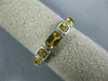 ESTATE 1.05CT AAA CITRINE 14KT WHITE GOLD 3D 5 STONE CUSHION CUT SQUARE FUN RING