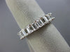 ESTATE 4.60CT EMERALD CUT DIAMOND 14K WHITE GOLD ETERNITY ANNIVERSARY RING #2366