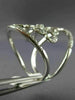 ESTATE EXTRA LARGE .85CT DIAMOND 14KT WHITE GOLD 3D FLOWER OPEN FILIGREE RING