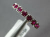 .57CT AAA RUBY 14KT WHITE GOLD 3D ROUND FILIGREE SEMI ETERNITY ANNIVERSARY RING