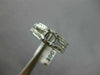 ESTATE LARGE .48CT DIAMOND 14K WHITE GOLD ROUND SEMI MOUNT ENGAGEMENT RING 11734