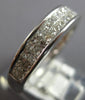 .75CT DIAMOND 14KT WHITE GOLD 3D PRINCESS 2 ROW CHANNEL WEDDING ANNIVERSARY RING