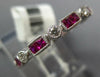 .72CT DIAMOND AAA RUBY 18K WHITE GOLD ROUND & PRINCESS FILIGREE ANNIVERSARY RING