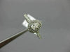 ESTATE .51CT ROUND & PEAR DIAMOND 14KT WHITE GOLD SEMI ETERNITY ENGAGEMENT RING