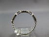 ESTATE .31CT DIAMOND 18KT WHITE GOLD CLASSIC OPEN LINK SQUARE LOVE KNOT FUN RING