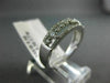 ESTATE .50CT DIAMOND 14K WHITE GOLD 3D THREE ROW ETOILE WEDDING ANNIVERSARY RING