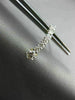 ESTATE .50CT DIAMOND 14KT YELLOW GOLD GRADUATING JOURNEY CURVE HANGING EARRINGS