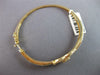 LARGE 1.75CT DIAMOND 18KT YELLOW GOLD 3D FLOWER LOVE KNOT CUFF BANGLE BRACELET