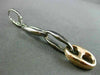 ESTATE .85CT DIAMOND 14KT ROSE BLACK GOLD ELONGATED LOVE KNOT LEVERBACK EARRINGS