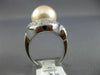 ESTATE MASSIVE 2.46CT DIAMOND 18KT WHITE GOLD SOUTH SEA PEARL INFINITY LOVE RING