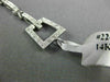 ESTATE .66CT DIAMOND 14K WHITE GOLD SQUARE MILGRAIN TOGGLE LOVE BRACELET #22450