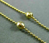 ESTATE LONG 14KT YELLOW GOLD BEAD BY THE YARD ITALIAN DIAMOND CUT NECKLACE 24937