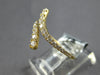 .39CT DIAMOND 18KT YELLOW GOLD 3D GRADUATING CRISS CROSS SNAKE FLEXIBLE FUN RING