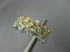 ESTATE 1.44CT DIAMOND 14KT TRI COLOR GOLD ETOILE BEZEL ETERNITY ANNIVERSARY RING