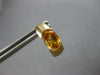 1.78CT AAA CITRINE 14KT YELLOW GOLD SEMI BEZEL UMBRELLA HANGING EARRINGS #27933
