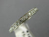 ESTATE .52CT ROUND DIAMOND 14KT WHITE GOLD 3D ETERNITY ANNIVERSARY RING #19401