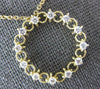 ESTATE .36CT DIAMOND 14KT YELLOW GOLD 3D FILIGREE CIRCLE OF LIFE LOVE PENDANT