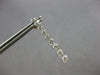 LARGE 1.0CT DIAMOND 14KT WHITE GOLD JOURNEY BEZEL BAR SCREWBACK HANGING EARRINGS